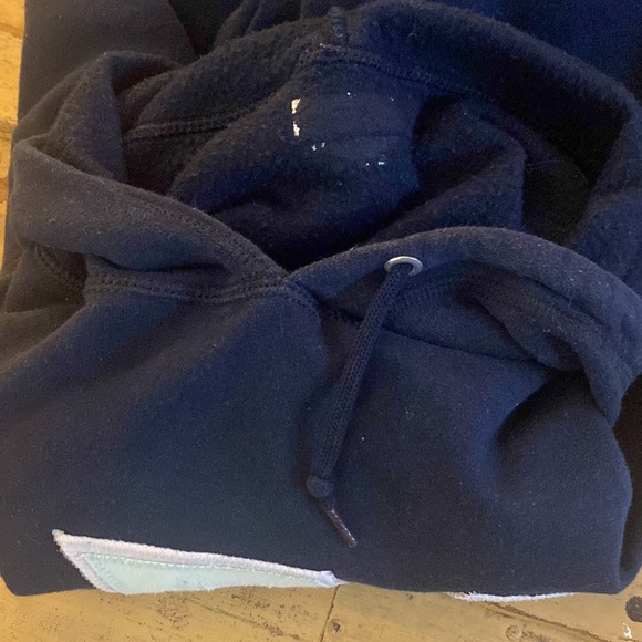 ASA ALPHA SIGMA ALPHA SORORITY GREEK LETTERS STRETCH NAVY HOODIE SWEATSHIRT - Picture 9 of 15